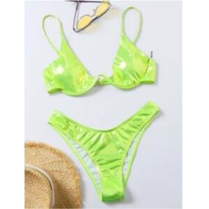 Metallic Green Bikini